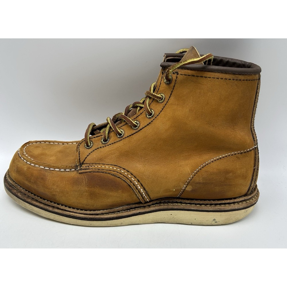 Red Wing Classic 1907 Moc Toe Boot Mens 11 Made USA Leather Lace Read